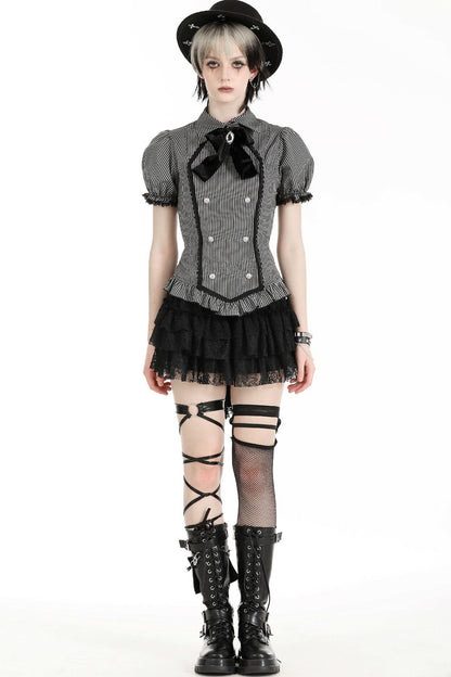 Gothic Lady Puff Sleeve Top