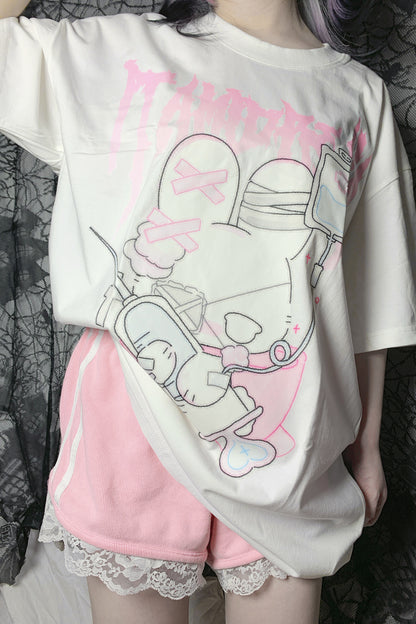 病みうさナースビッグTシャツ