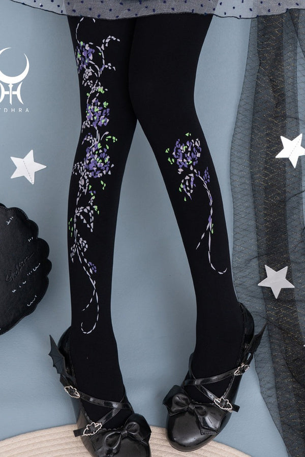 Starlit Jewel Floral Tights