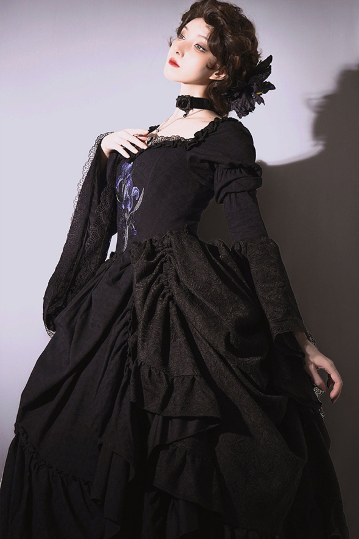 Gothic Embroidered Lolita Dress Set
