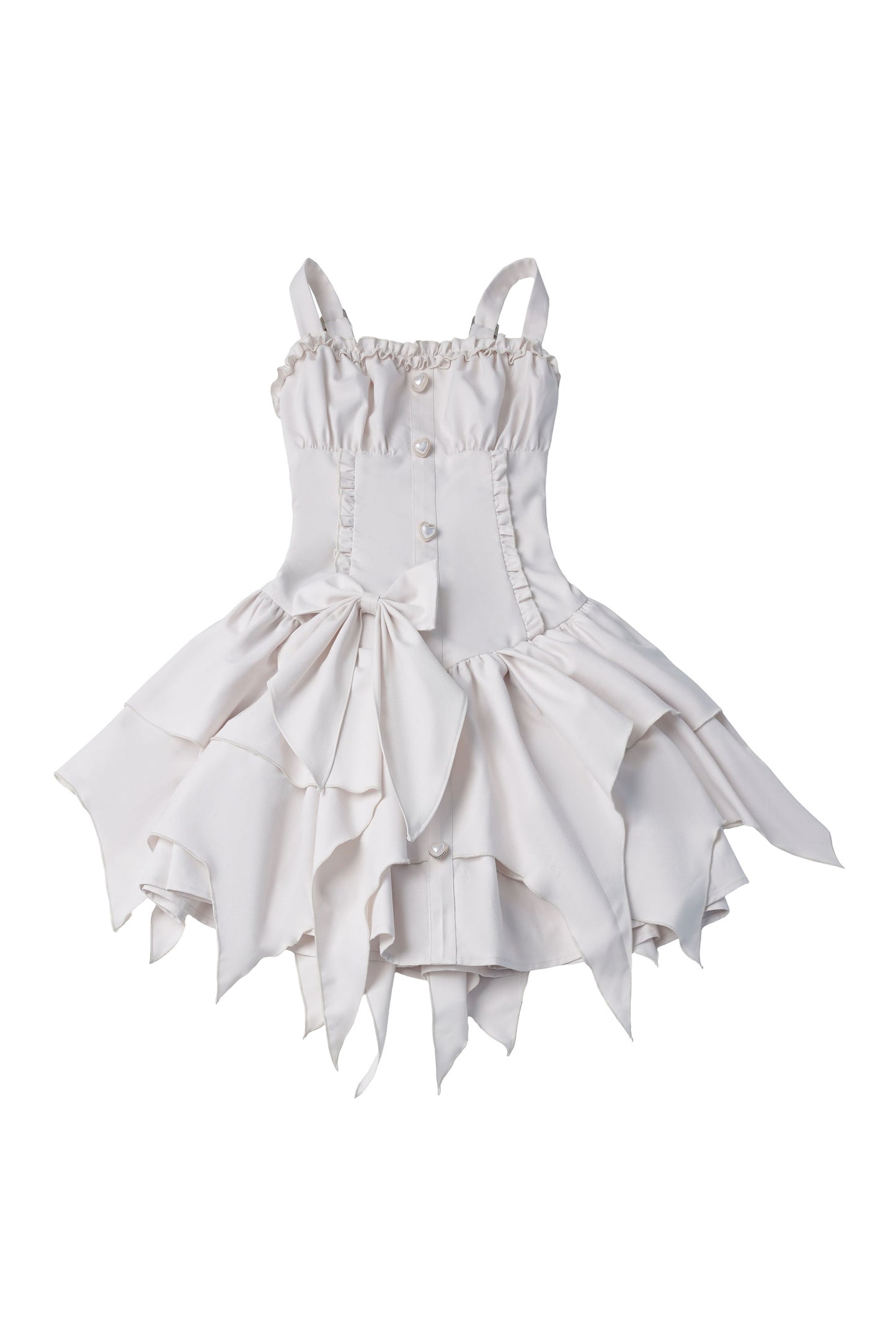 Butterfly Island ensemble robe en dentelle irrégulière avec haut à épaules dénudées