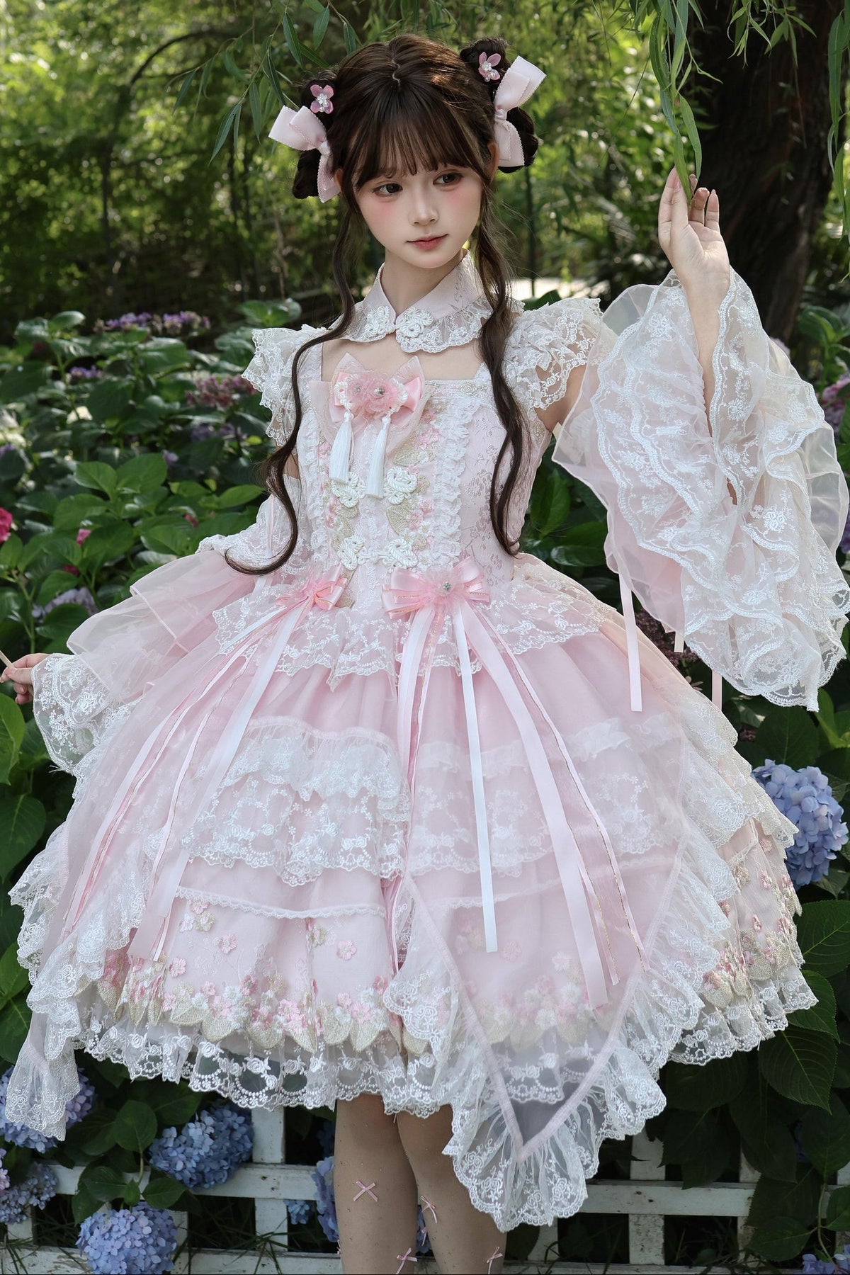 Sugar Blossom Chinese Lolita Dress
