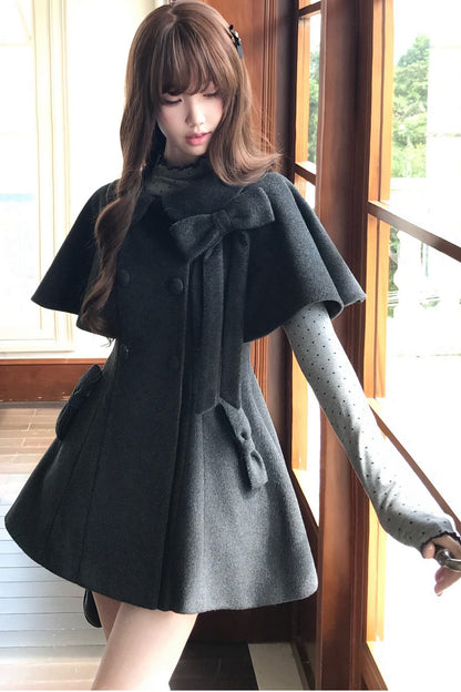 Retro Gray Cape Set