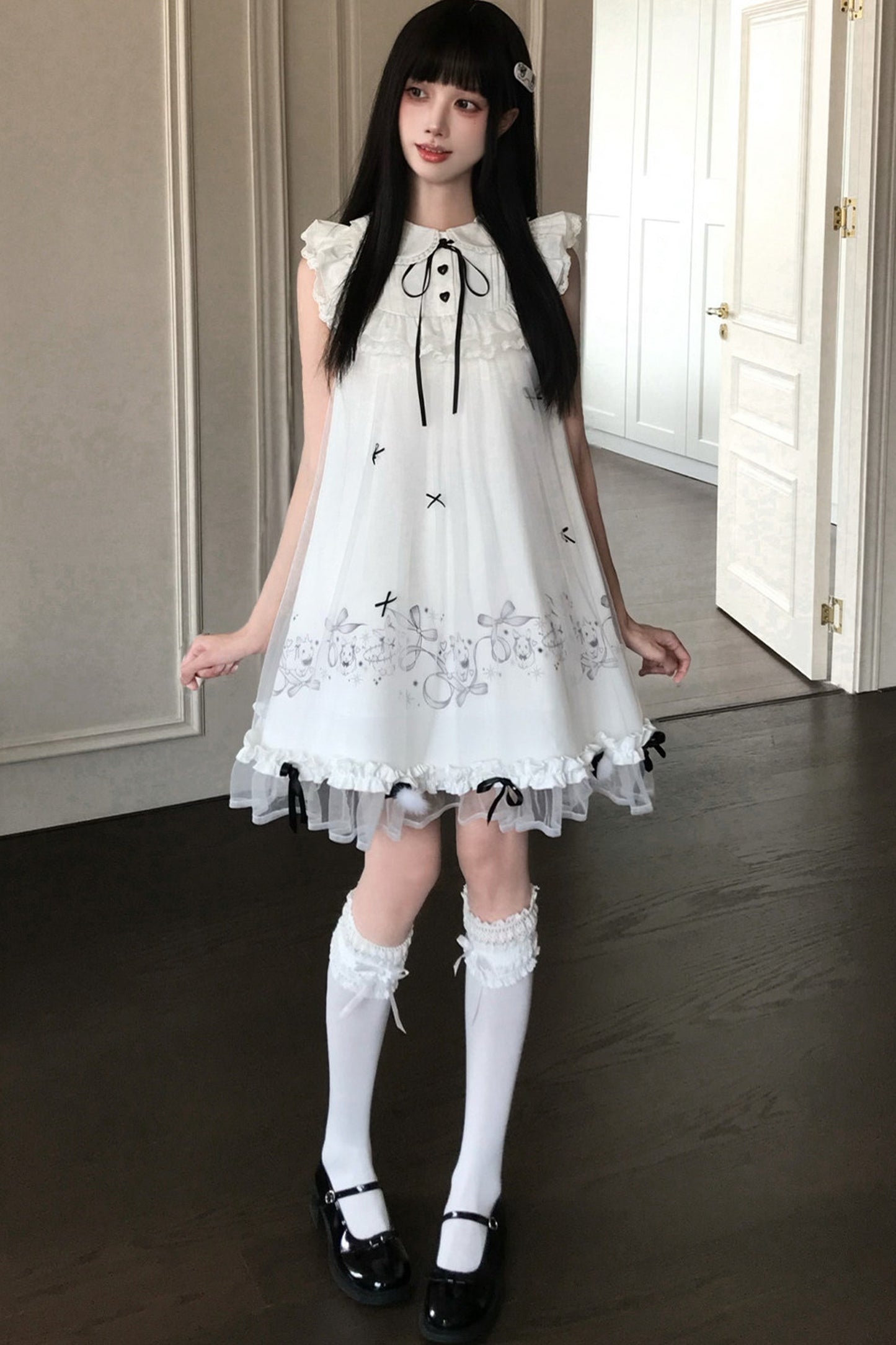 月うさぎプリンセスドールワンピース