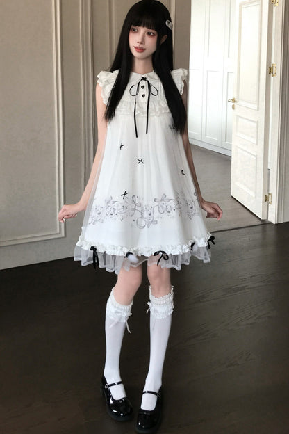 月うさぎプリンセスドールワンピース