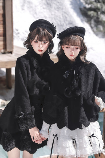 Fluffy Bow Cape and Skirt Set-Up