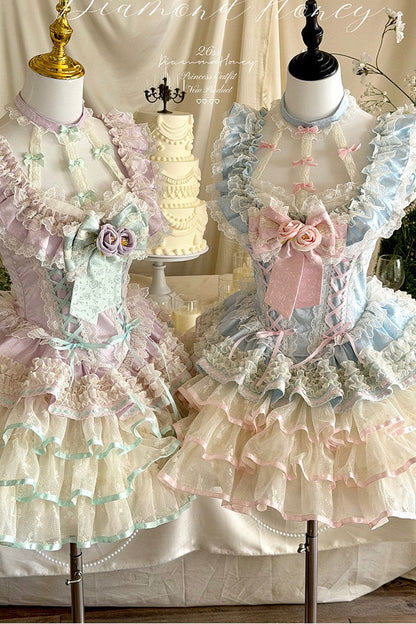[Pre-order] Rose Ribbon Fairy Princess Dress + Accessories