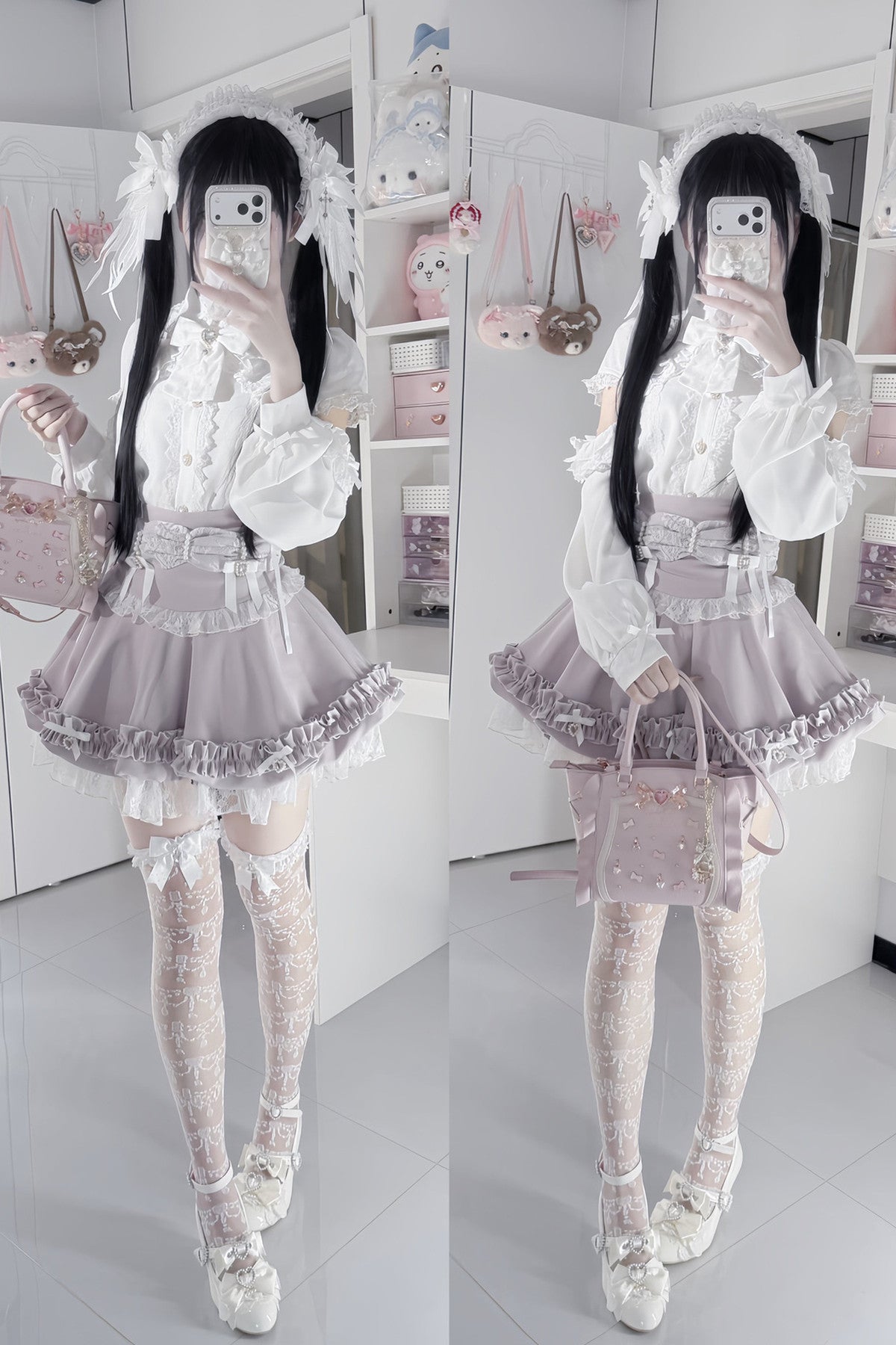 High-Waisted Puffy Cake Skirt Set