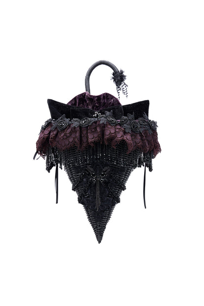Gothic Crystal Tassel Handheld Shoulder Bag