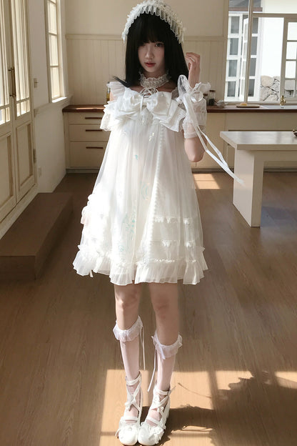お姫様レースのドーリーワンピース