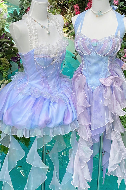 Shell Ribbon Bubble Mermaid Lolita Dress