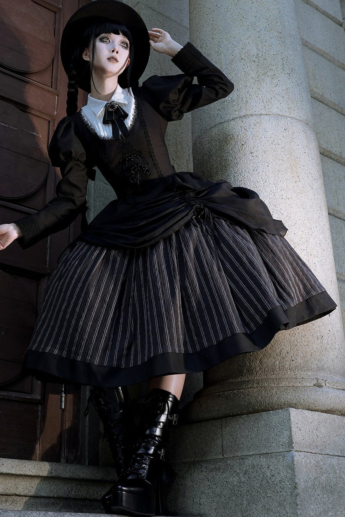 Gothic Striped Lolita Set