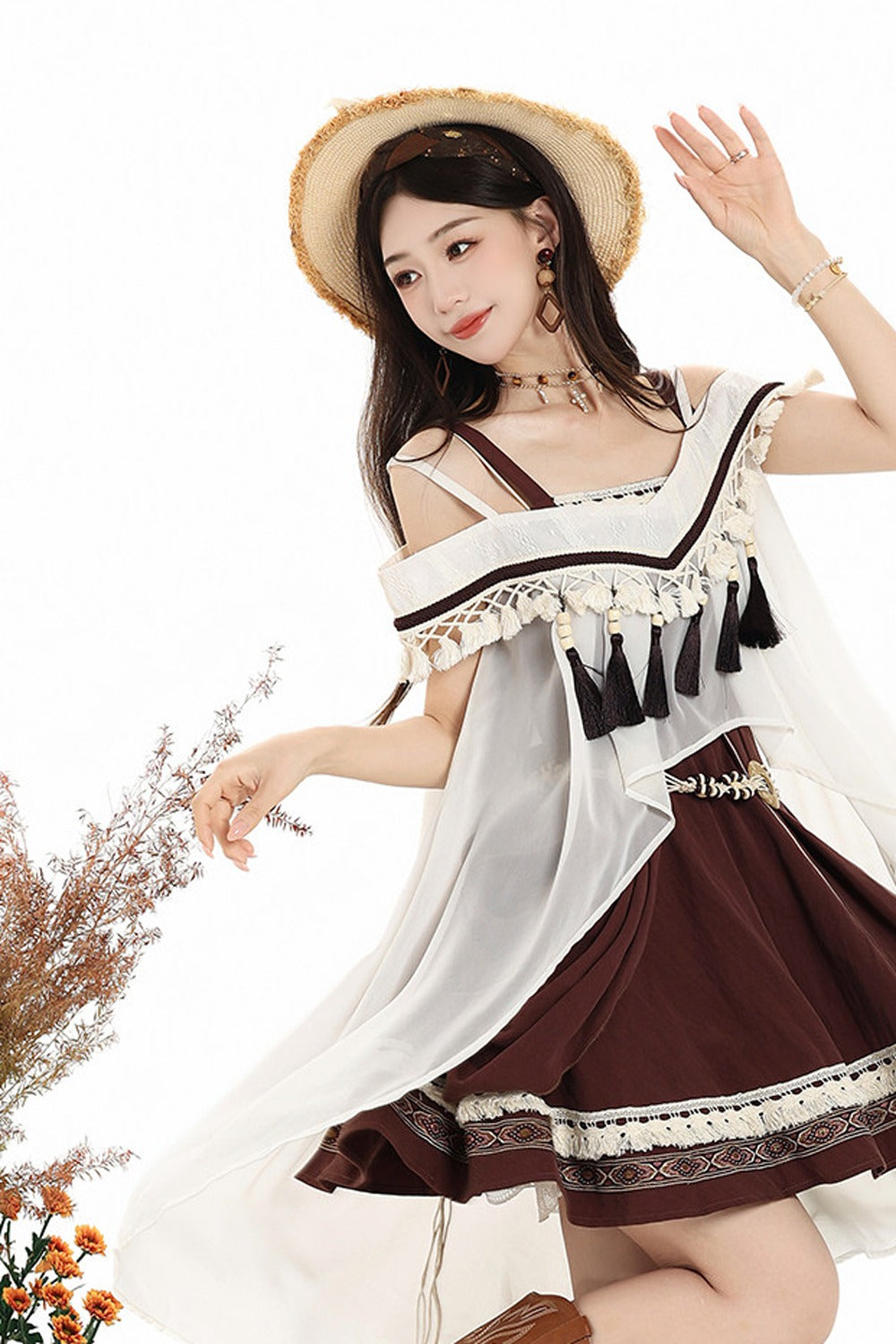 Uncharted Wasteland Lolita Dress+ Shawl