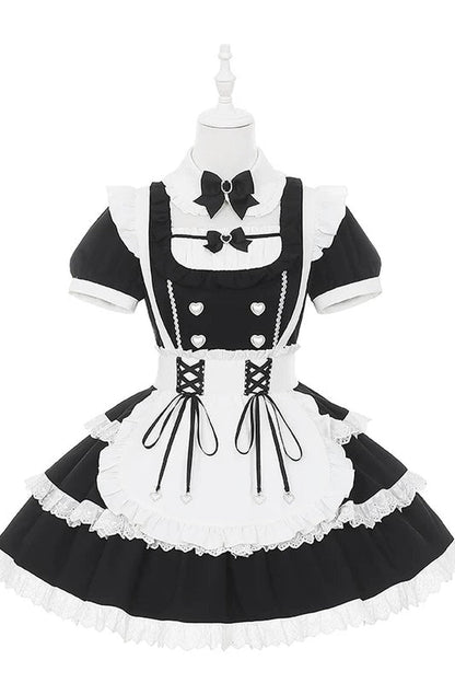 Japanisches Maid-Kleid und Rock-Set