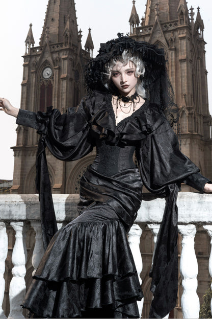 Oracle V-Neck Batwing Blouse