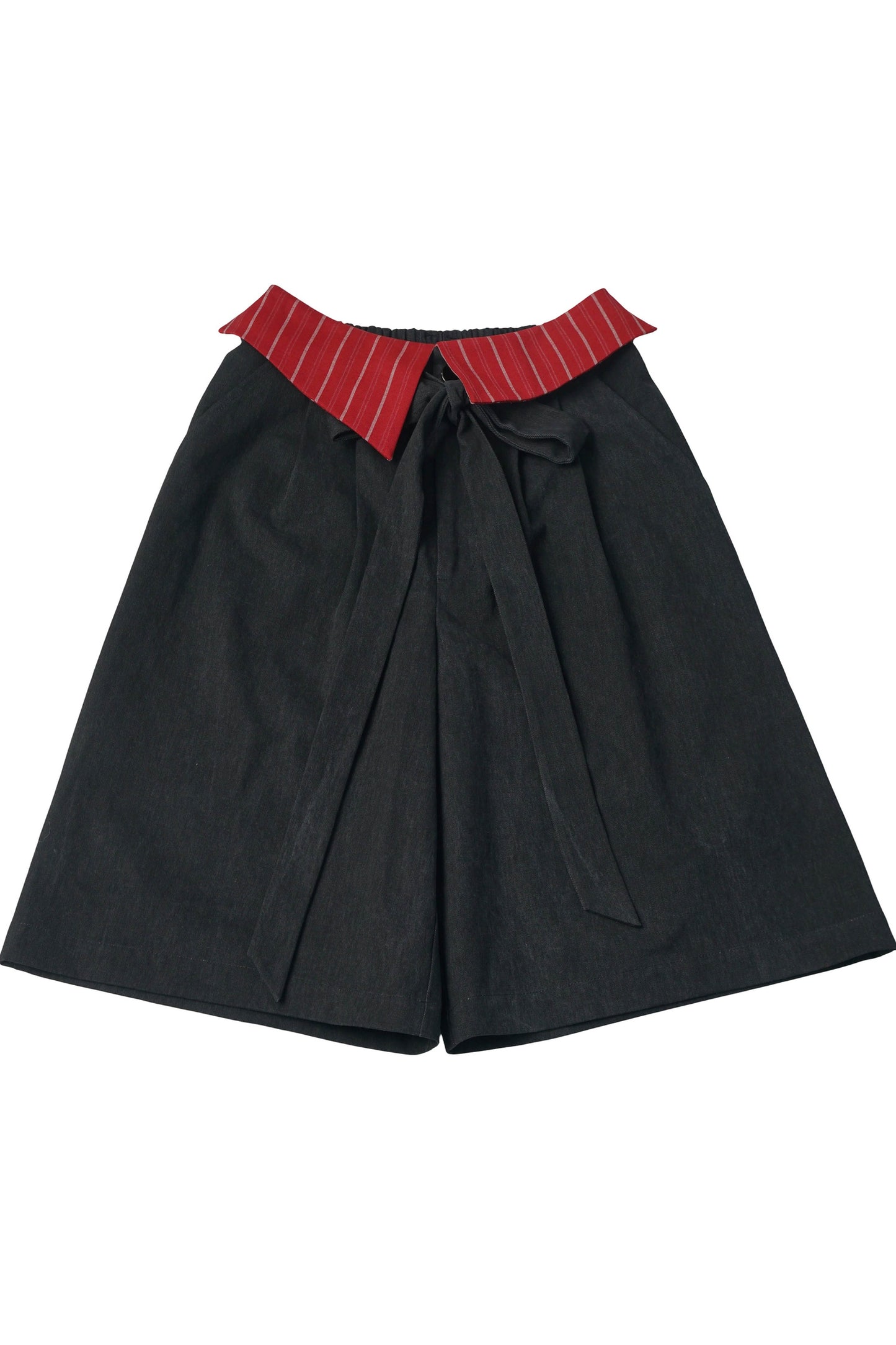 Rot-gelbes Kontrast-T-Shirt mit Hose und Rock als Set