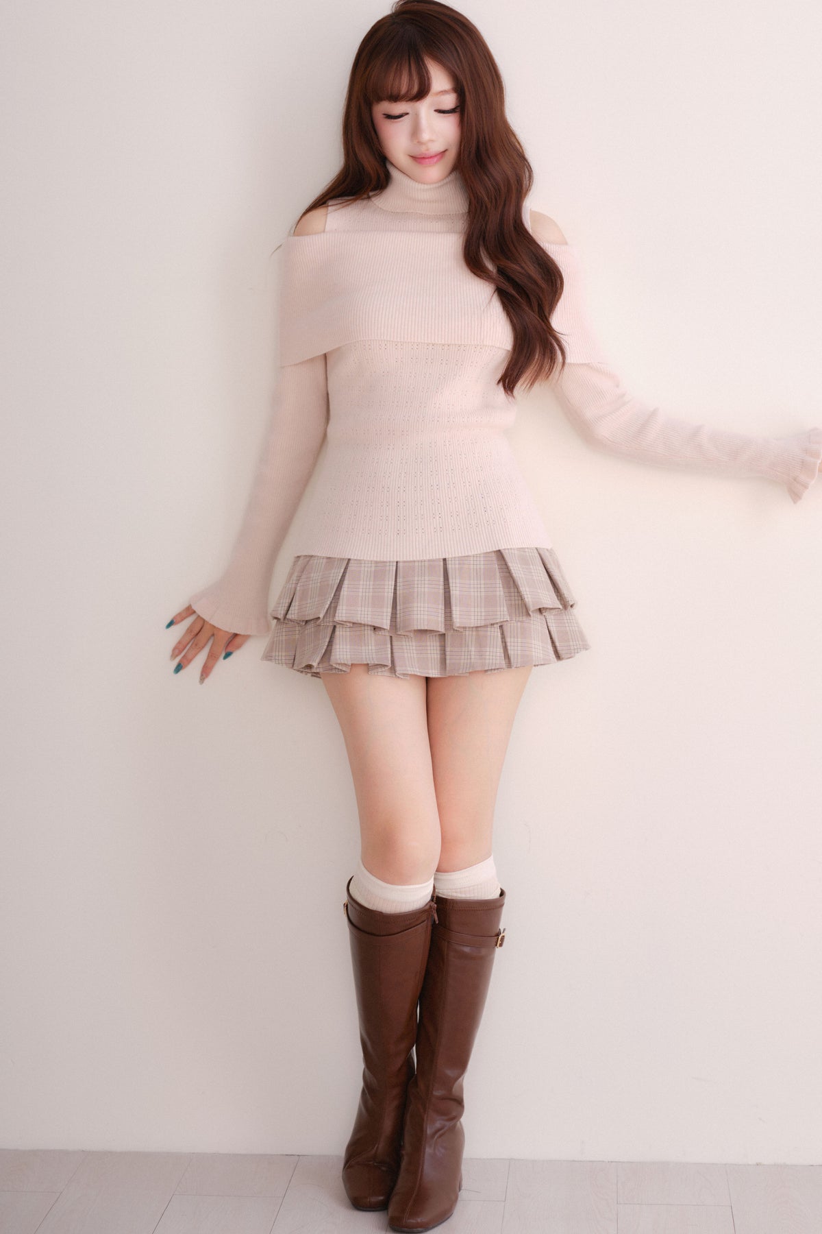 Off-Shoulder Shawl Pullover Sweater