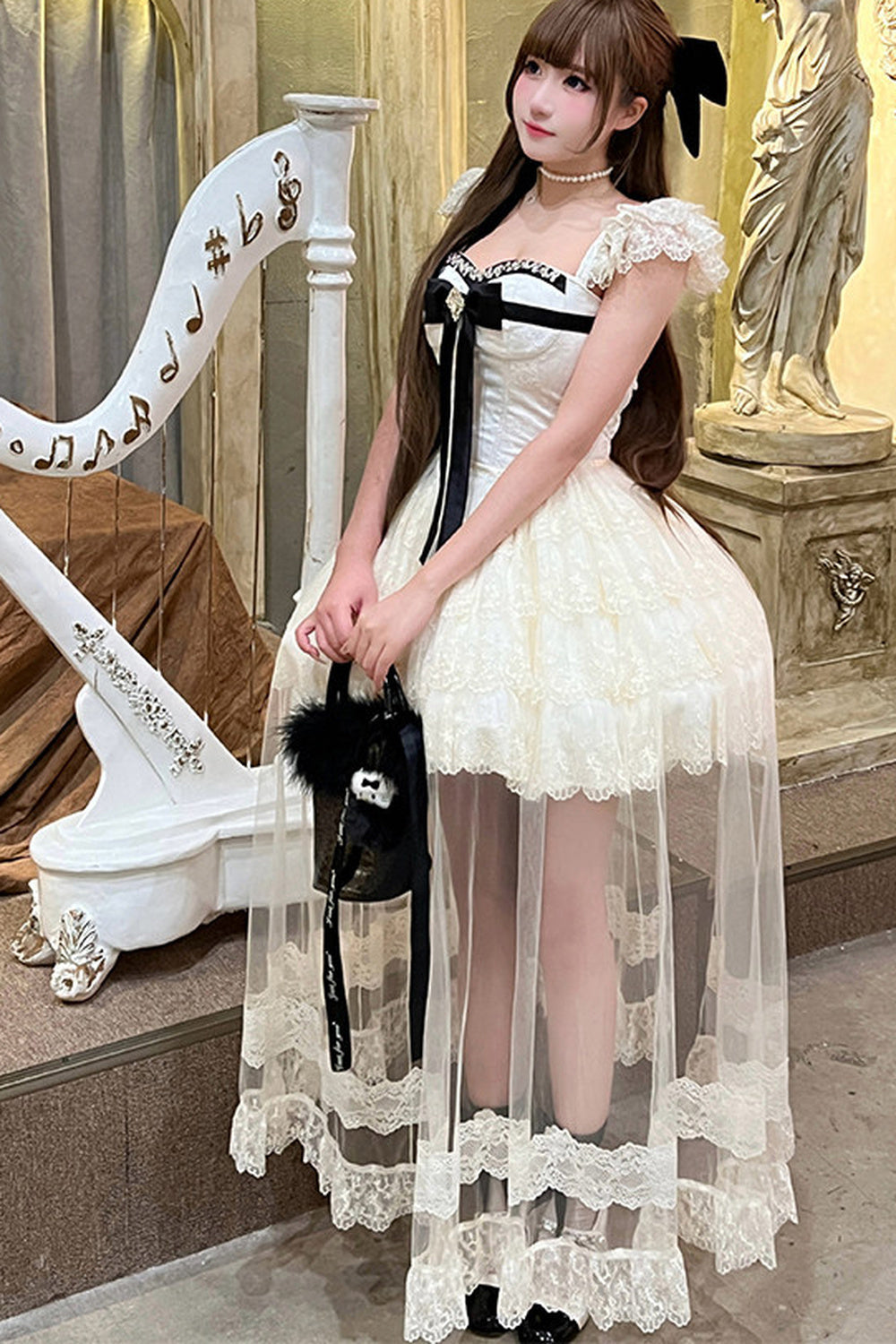 ロマンティック令嬢レースプリンセスドレス