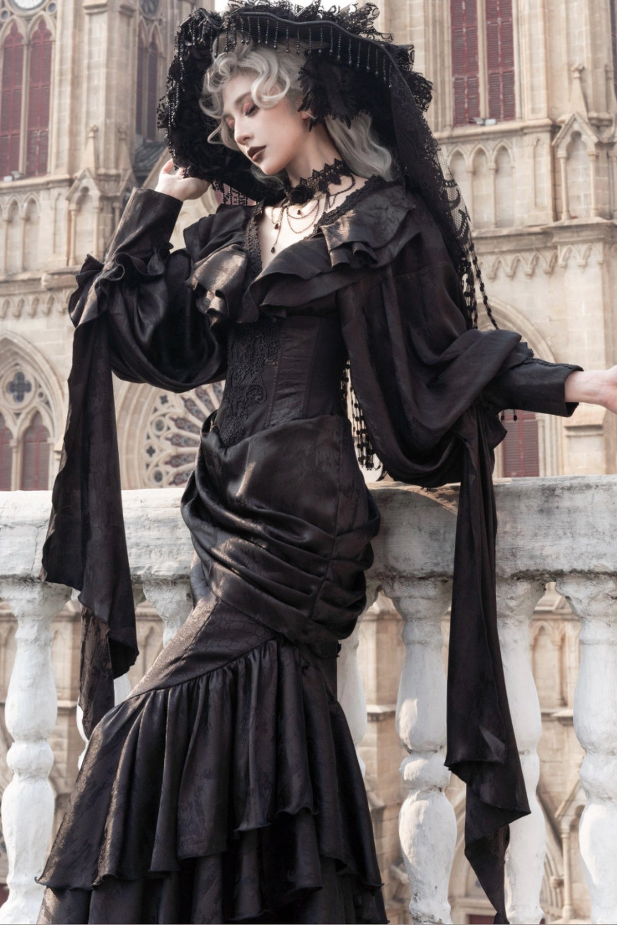 Oracle V-Neck Batwing Blouse