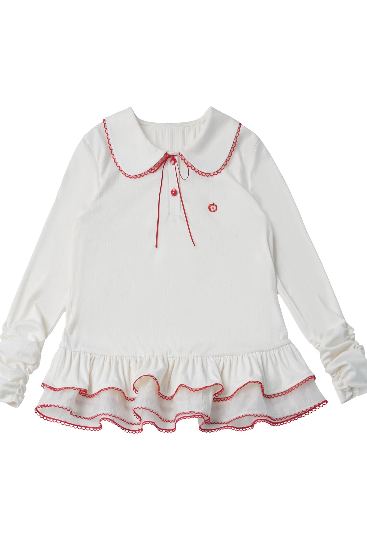 Knitted Cape And Polka Skirt Set-Up