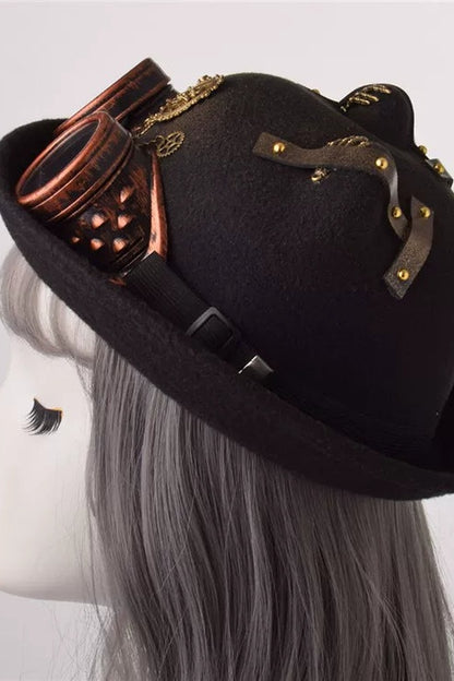 Steampunk Cat Ears Hat