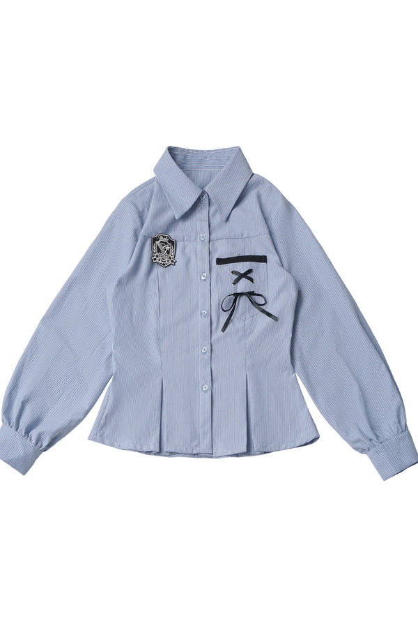 Conjunto de chaqueta reversible de cuadros con camisa y falda