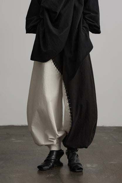 Black White Tai Chi Lantern Pants