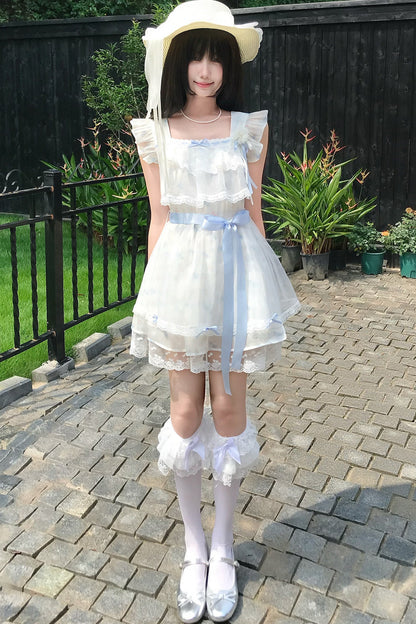 Milchblaues Engel-Lolita-Kleid