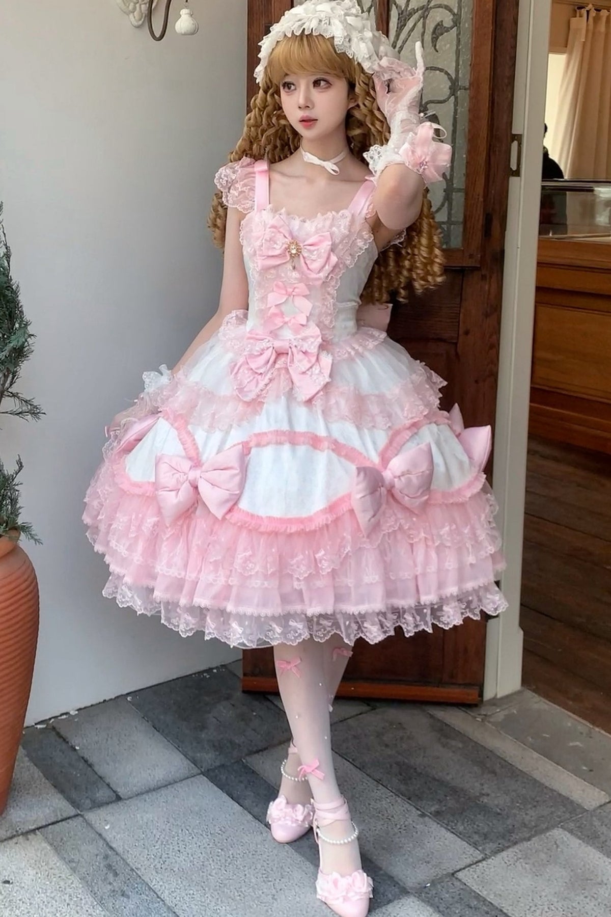 Cotton Candy Ribbon Princess Dress
