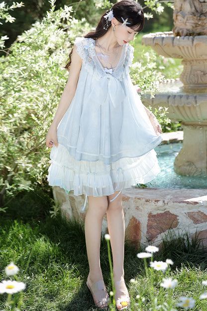 Aqua Coastal Han Element Top and Skirt Set