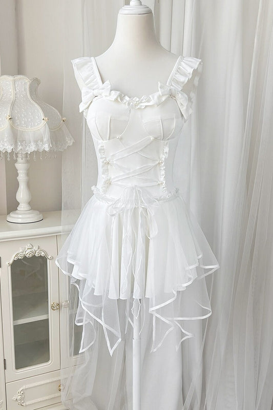 Sweet Romantic Skirted One-Piece Swimsuit