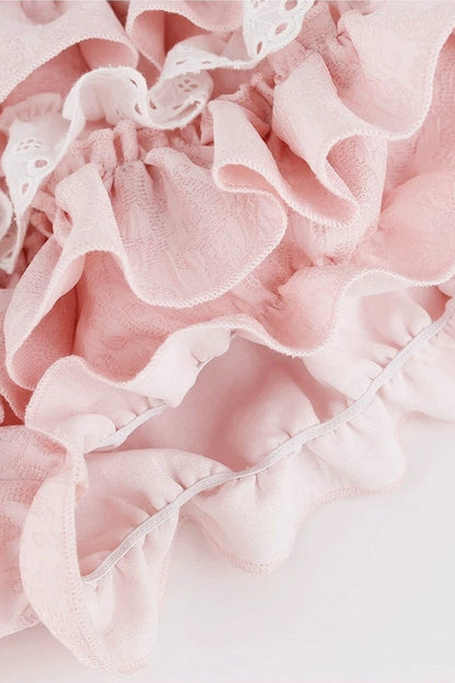 Blue Top and Pink Ruffle Skirt Set-Up