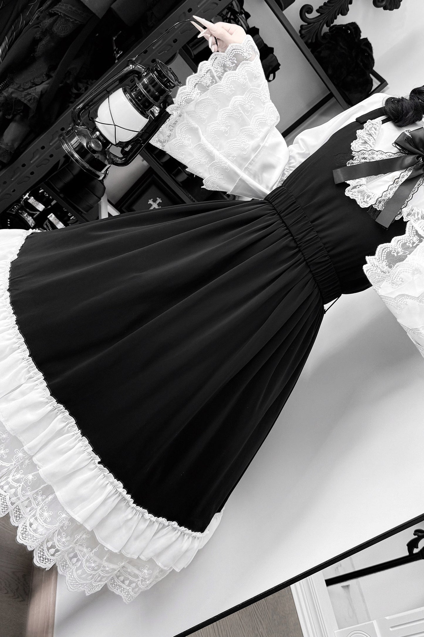 Moonlight Mermaid Lace Shirt and Dress Set-Up