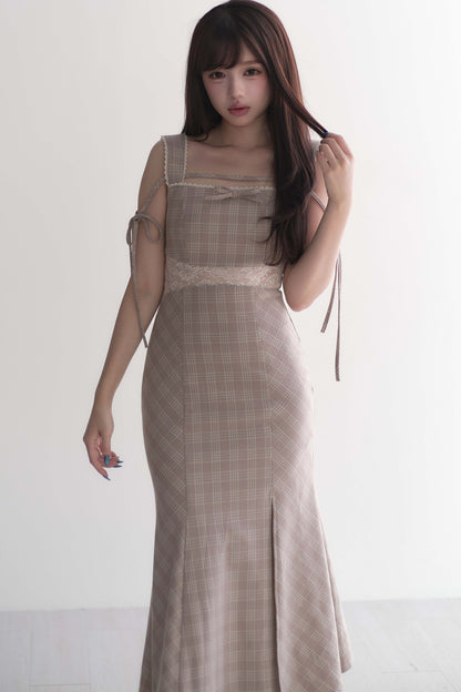 Ärmelloses Kleid im Ryousangata-Stil mit Schnürung