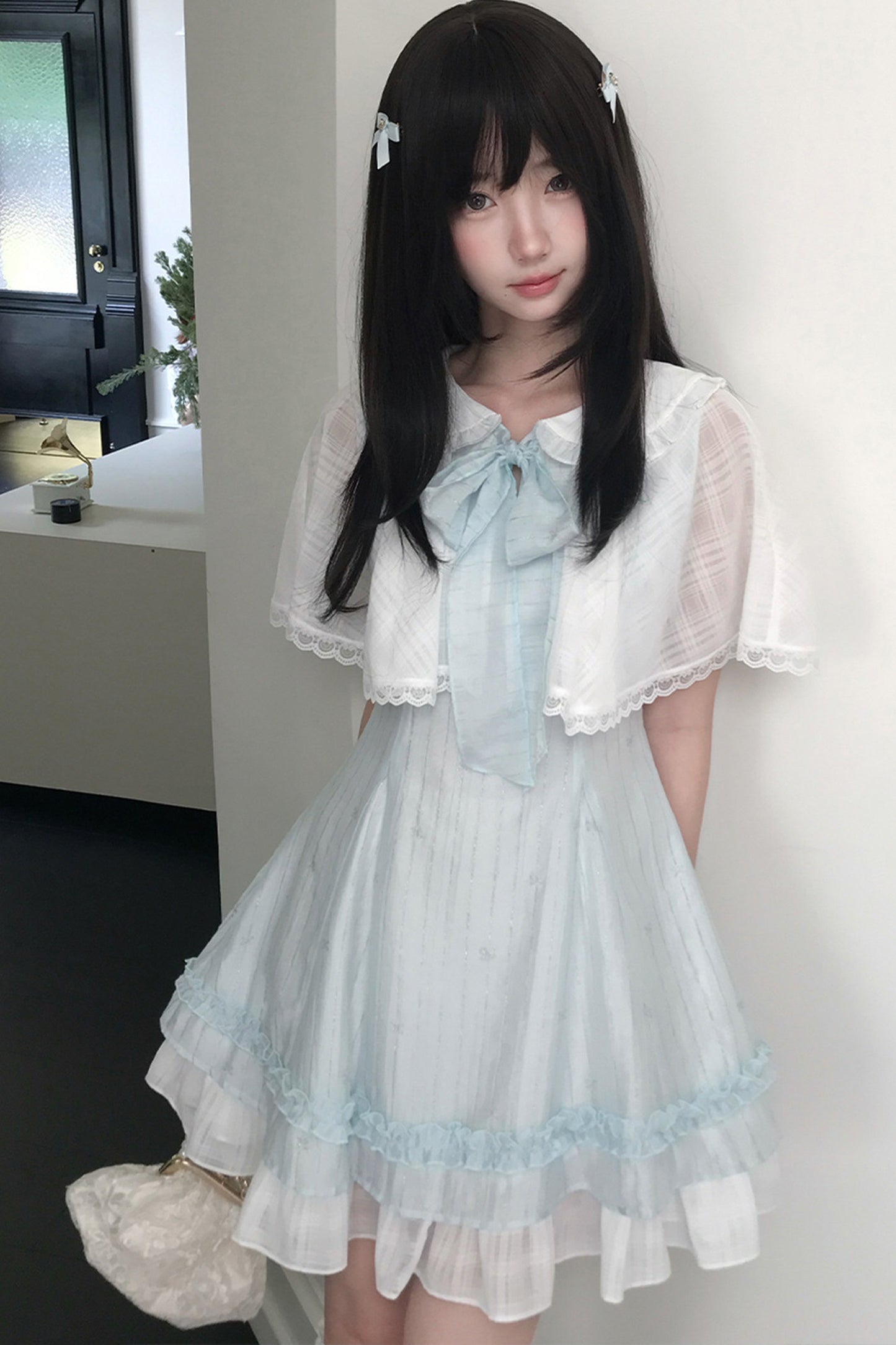 天使リボンのブルードールワンピース
