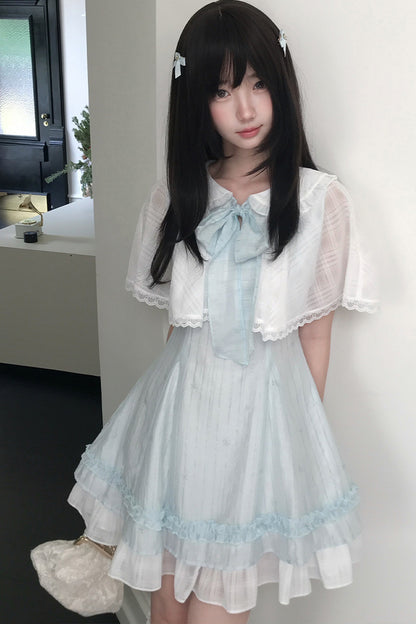 天使リボンのブルードールワンピース