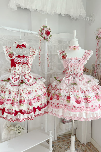 Abito Lolita Orsetto Fragola Dolce