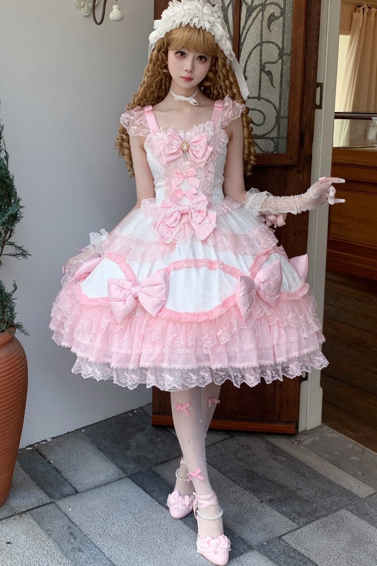 Cotton Candy Ribbon Princess Dress