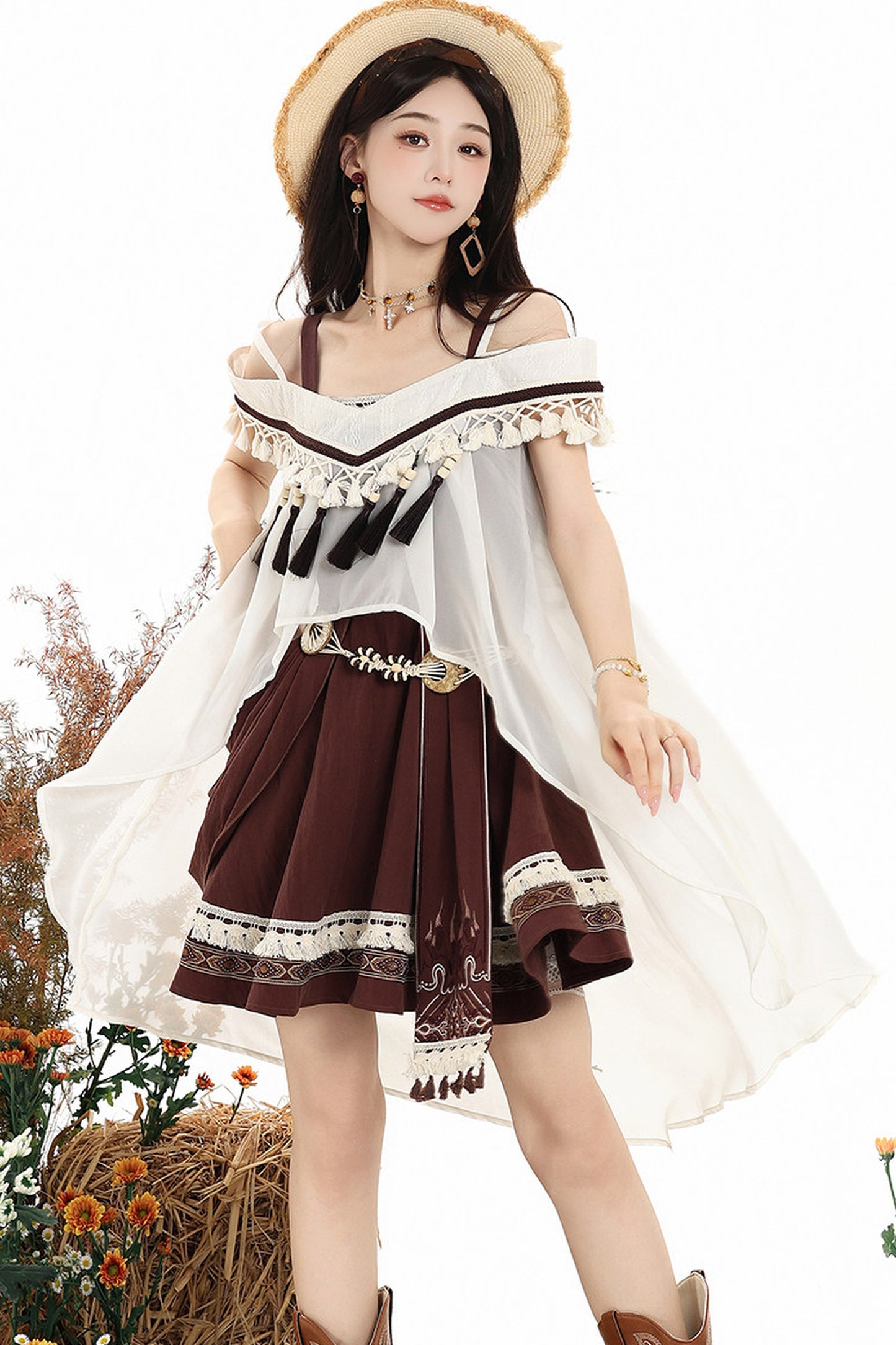 Uncharted Wasteland Lolita Dress+ Shawl