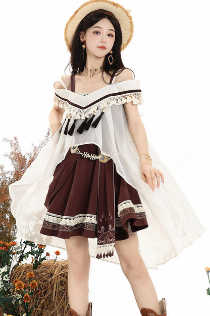 Uncharted Wasteland Lolita Dress+ Shawl