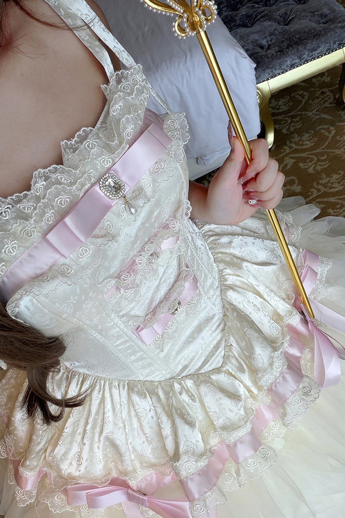 Elegant Ribbon Princess Long Dress