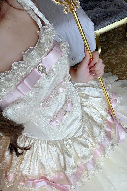 Elegant Ribbon Princess Long Dress