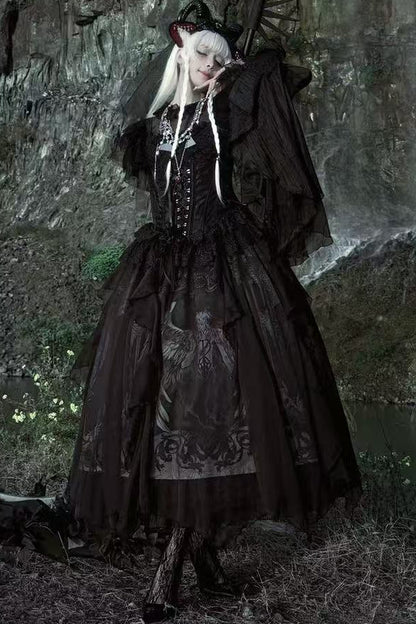 Original-Lolita-Zweiteiler mit Fischbeinkorsett und Figurformung