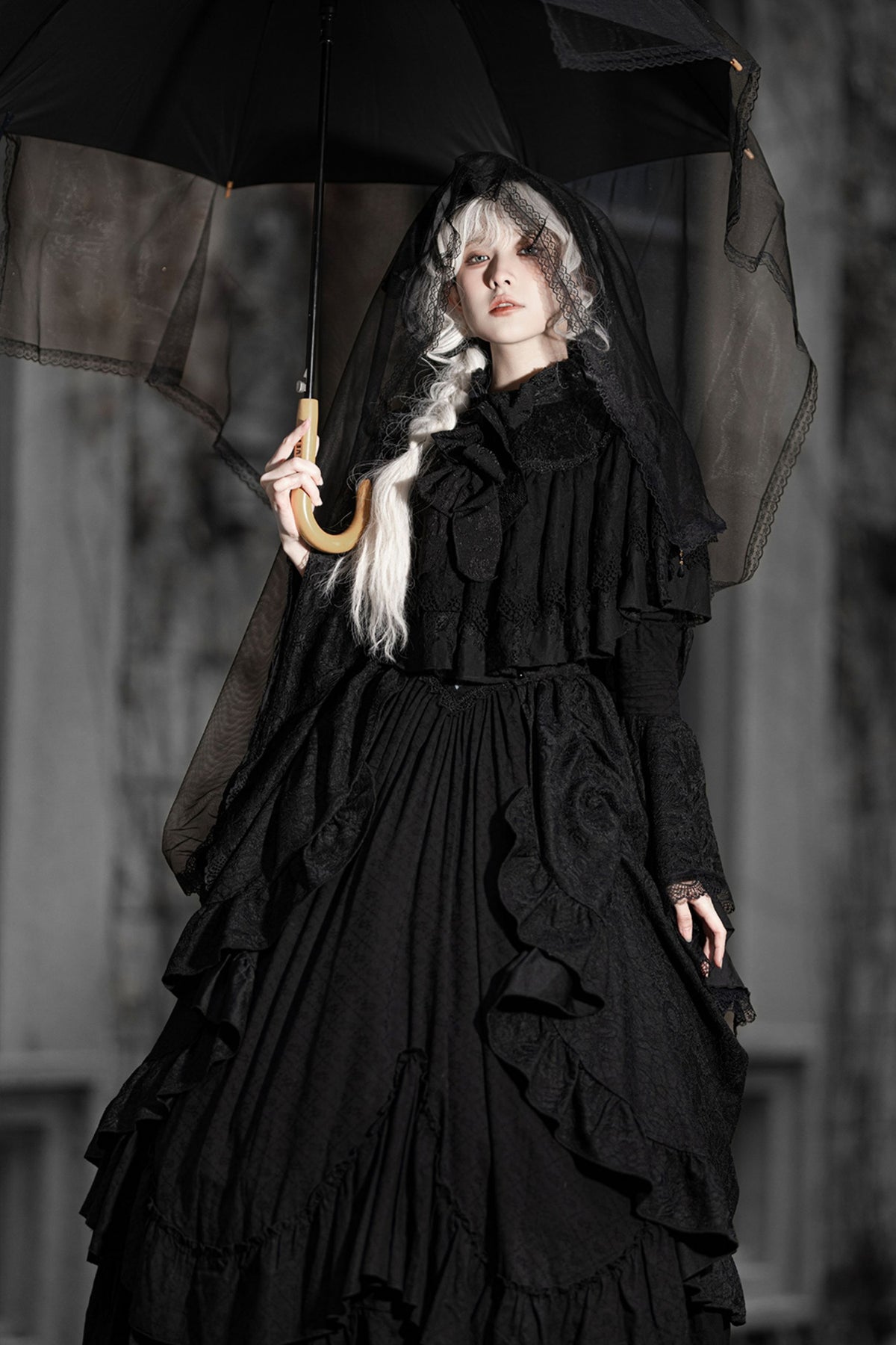 Gothic Embroidered Lolita Dress Set