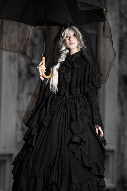 Gothic Embroidered Lolita Dress Set