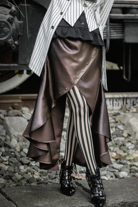 Steampunk High-Waisted Mermaid Skirt