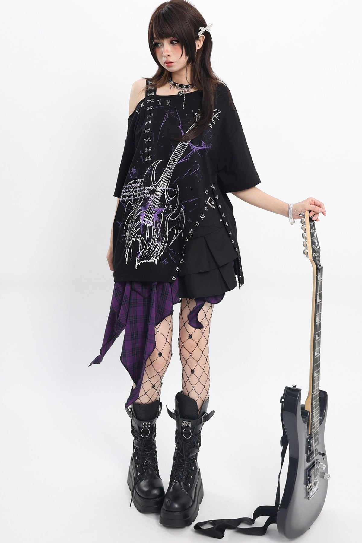 Cat Irregular Loose T-shirt