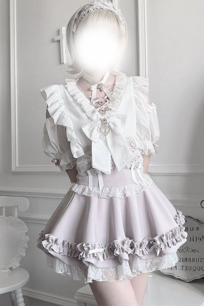 High-Waisted Puffy Cake Skirt Set