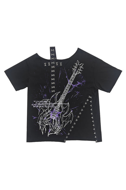Cat Irregular Loose T-shirt