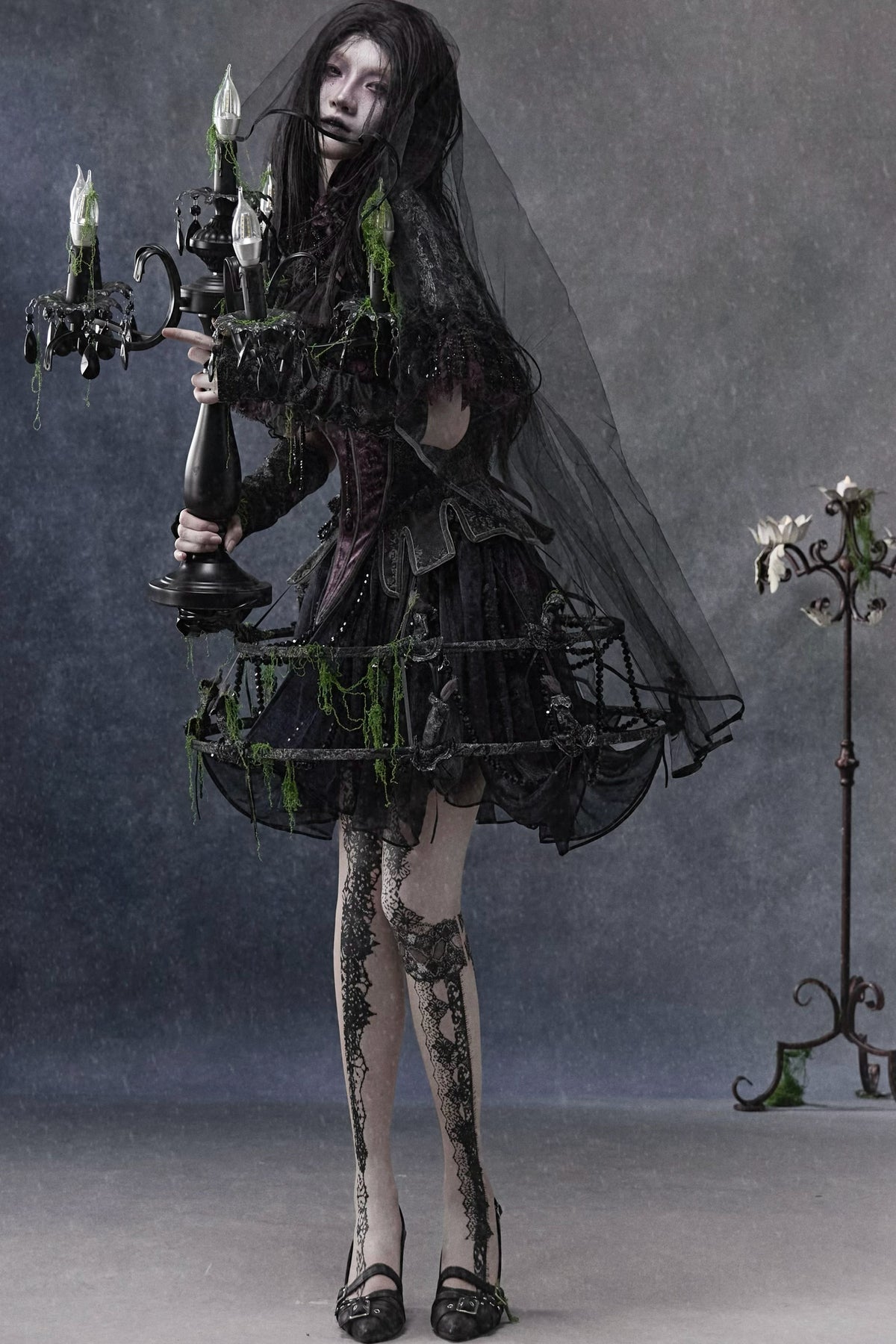 Gothic Soul-Catching Lantern Skirt